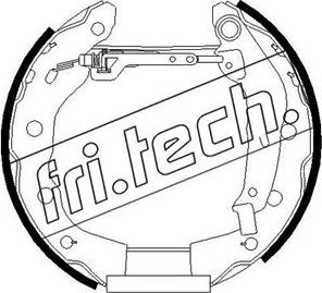 Fri.Tech. 16252 - Комплект тормозных колодок, барабанные autodnr.net