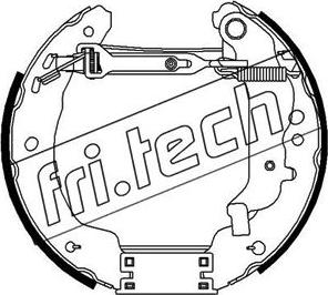 Fri.Tech. 16284 - Комплект тормозных колодок, барабанные autodnr.net