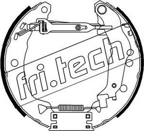 Fri.Tech. 16285 - Комплект тормозных колодок, барабанные avtokuzovplus.com.ua