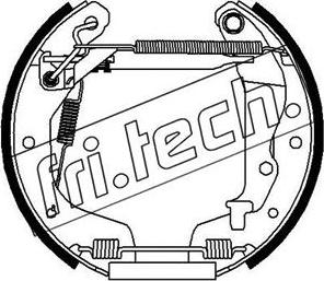 Fri.Tech. 16293 - Комплект гальм, барабанний механізм autocars.com.ua