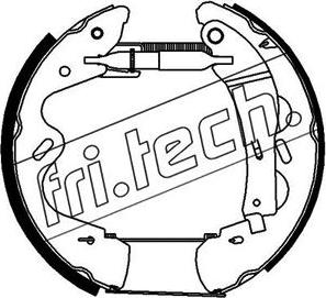 Fri.Tech. 16305 - Комплект гальм, барабанний механізм autocars.com.ua