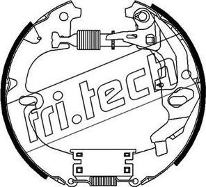 Fri.Tech. 16325 - Комплект тормозных колодок, барабанные avtokuzovplus.com.ua