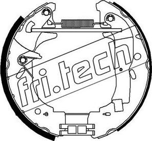 Fri.Tech. 16337 - Комплект тормозных колодок, барабанные avtokuzovplus.com.ua
