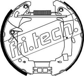 Fri.Tech. 16340 - Комплект гальм, барабанний механізм autocars.com.ua
