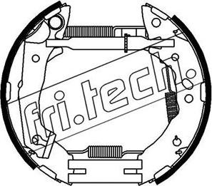 Fri.Tech. 16344 - Комплект гальм, барабанний механізм autocars.com.ua