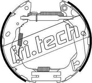 Fri.Tech. 16346 - Комплект гальм, барабанний механізм autocars.com.ua