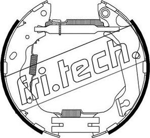 Fri.Tech. 16347 - Комплект гальм, барабанний механізм autocars.com.ua