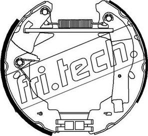 Fri.Tech. 16348 - Комплект тормозных колодок, барабанные autodnr.net