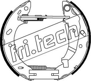Fri.Tech. 16354 - Комплект тормозных колодок, барабанные autodnr.net