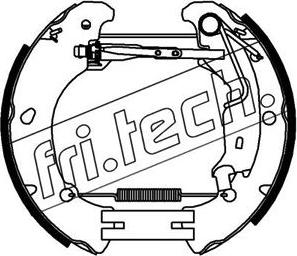 Fri.Tech. 16377 - Комплект гальм, барабанний механізм autocars.com.ua