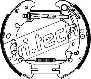 Fri.Tech. 16379 - Комплект тормозных колодок, барабанные avtokuzovplus.com.ua