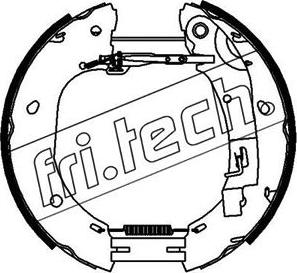 Fri.Tech. 16386 - Комплект тормозных колодок, барабанные autodnr.net