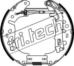 Fri.Tech. 16388 - Комплект тормозных колодок, барабанные avtokuzovplus.com.ua