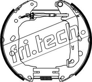 Fri.Tech. 16393 - Комплект тормозных колодок, барабанные autodnr.net