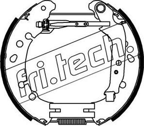 Fri.Tech. 16422 - Комплект тормозных колодок, барабанные avtokuzovplus.com.ua