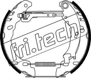 Fri.Tech. 16431 - Комплект тормозных колодок, барабанные autodnr.net