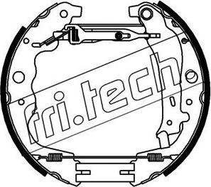Fri.Tech. 16439 - Комплект тормозных колодок, барабанные autodnr.net