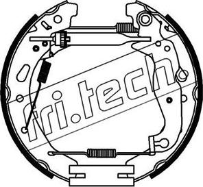 Fri.Tech. 16443 - Комплект гальм, барабанний механізм autocars.com.ua