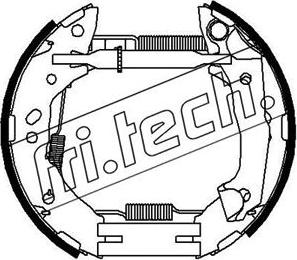 Fri.Tech. 16449 - Комплект тормозных колодок, барабанные autodnr.net