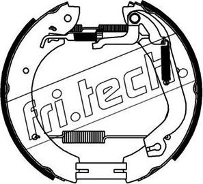 Fri.Tech. 16455 - Комплект тормозных колодок, барабанные autodnr.net