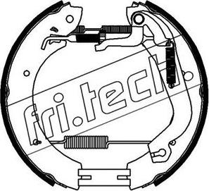Fri.Tech. 16456 - Комплект тормозных колодок, барабанные autodnr.net