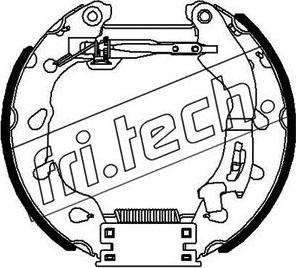 Fri.Tech. 16460 - Комплект тормозных колодок, барабанные avtokuzovplus.com.ua