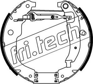 Fri.Tech. 16461 - Комплект тормозных колодок, барабанные autodnr.net