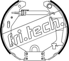 Fri.Tech. 16476 - Комплект тормозных колодок, барабанные autodnr.net