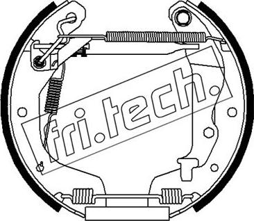 Fri.Tech. 16479 - Комплект гальм, барабанний механізм autocars.com.ua