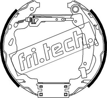 Fri.Tech. 16488 - Комплект тормозных колодок, барабанные autodnr.net