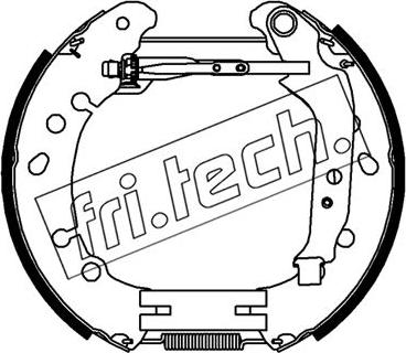 Fri.Tech. 16489 - Комплект тормозных колодок, барабанные avtokuzovplus.com.ua