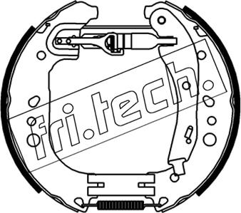 Fri.Tech. 16546 - Комплект тормозных колодок, барабанные avtokuzovplus.com.ua