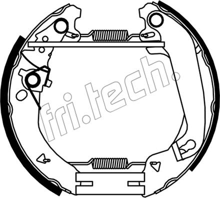 Fri.Tech. 16552 - Комплект тормозных колодок, барабанные avtokuzovplus.com.ua
