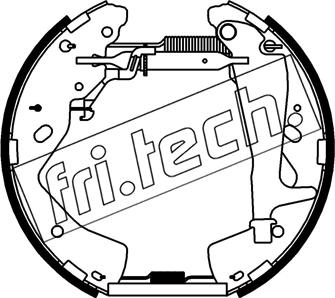 Fri.Tech. 16556 - Комплект тормозных колодок, барабанные avtokuzovplus.com.ua