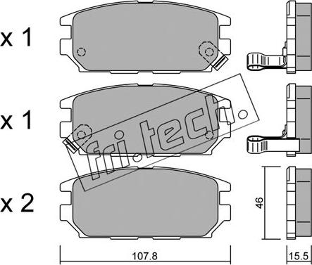 Fri.Tech. 499.0 - Гальмівні колодки, дискові гальма autocars.com.ua