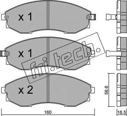 Fri.Tech. 533.0 - Гальмівні колодки, дискові гальма autocars.com.ua