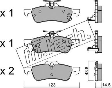 Fri.Tech. 572.1 - Гальмівні колодки, дискові гальма autocars.com.ua