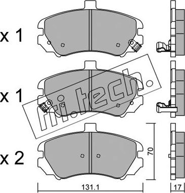 Fri.Tech. 901.0 - Комплектующие, барабанный тормозной механизм avtokuzovplus.com.ua