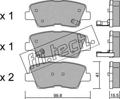 Fri.Tech. 903.0 - Гальмівні колодки, дискові гальма autocars.com.ua