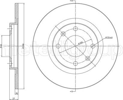 Fri.Tech. BD0001 - Тормозной диск avtokuzovplus.com.ua