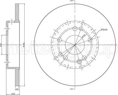 Fri.Tech. BD0010 - Гальмівний диск autocars.com.ua