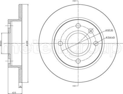 Fri.Tech. BD0011 - Тормозной диск avtokuzovplus.com.ua