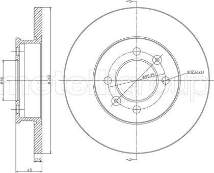 Fri.Tech. BD0016 - Тормозной диск avtokuzovplus.com.ua