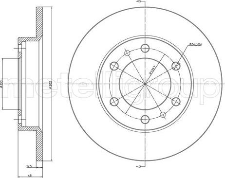 Fri.Tech. BD0067 - Тормозной диск avtokuzovplus.com.ua