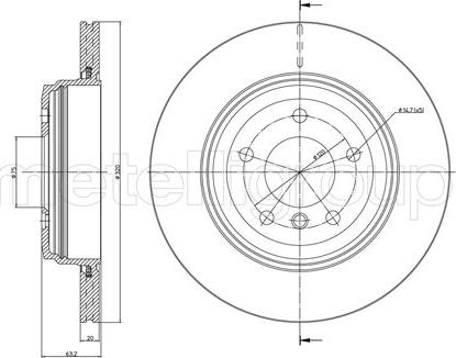 Fri.Tech. BD0074 - Тормозной диск avtokuzovplus.com.ua