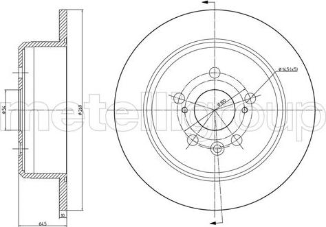 Fri.Tech. BD0091 - Тормозной диск avtokuzovplus.com.ua