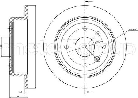 Fri.Tech. BD0092 - Тормозной диск avtokuzovplus.com.ua