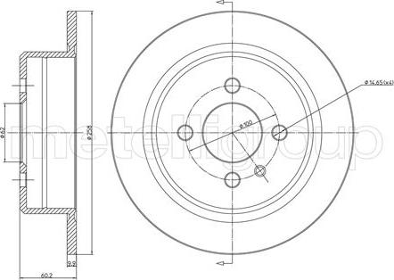 Fri.Tech. BD0093 - Тормозной диск avtokuzovplus.com.ua