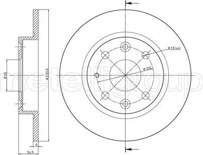 Fri.Tech. BD0106 - Тормозной диск avtokuzovplus.com.ua