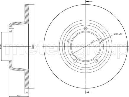 Fri.Tech. BD0122 - Тормозной диск avtokuzovplus.com.ua